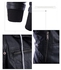 Generic Nice Plus Size Detachable Hooded Men Faux Leather Jacket Black Biker Motorcycle Mens PU Leather Coat Slim