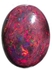 حجر اوبال اسود متغير اللون مقصوص قصة بيضاوية بوزن 1.5 قيراط