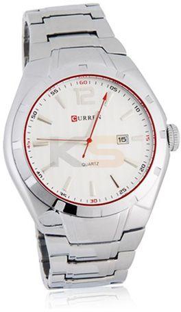CURREN 8103 Stylish Men Analog Watch With Calendar - White Dial