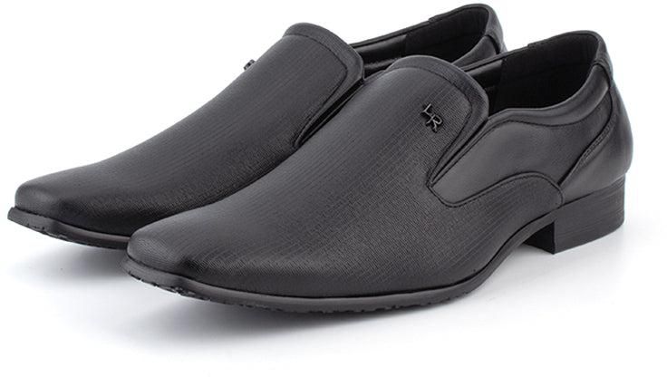 LR LARRIE Men's Slip On Business Shoes - 7 Sizes (Black)