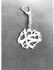 Handmade Medal Elegant Key Chain - Silver Plated- Name Of Mohamed