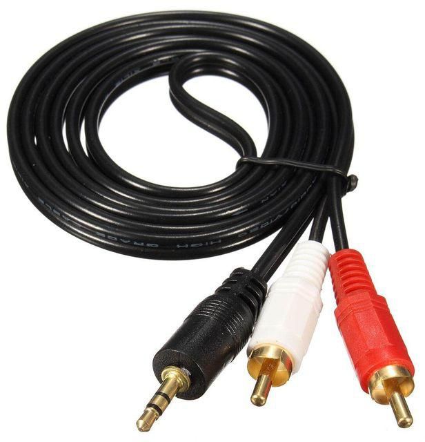 3.5mm Plug Jack To 2 RCA Stereo Audio Cables 1.5M/3.0M/5M 3.5 Male To RCA Male Aux Cable For Mp3 Laptop TV Speaker DVD Amplifier Red