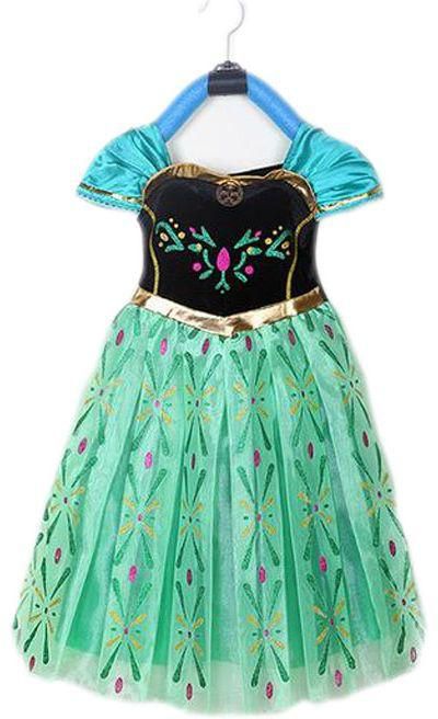 Disney Frozen Elsa And Anna A Line Dress for Girls - Multicolor