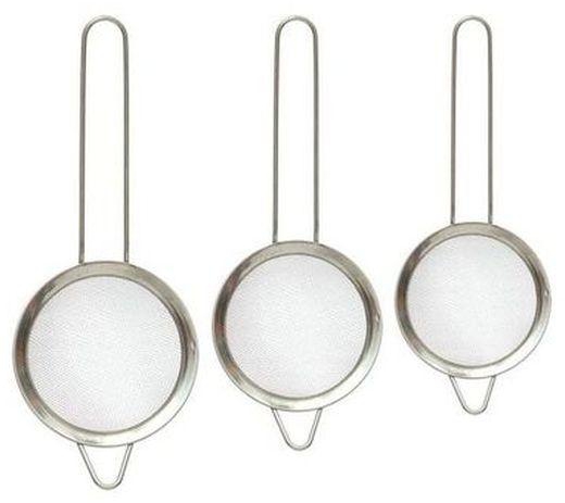 Stainless Steel Tea Infuser Set Of 3Pcs, Big Size, Silver