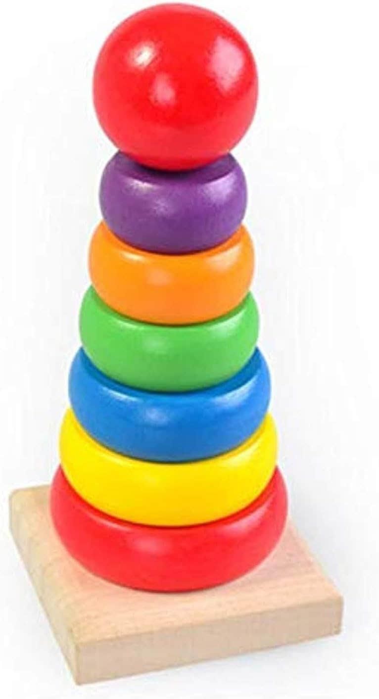 Get Children'S Educational Toy In The Form Of A Ring Tower - Multicolor with best offers | Raneen.com