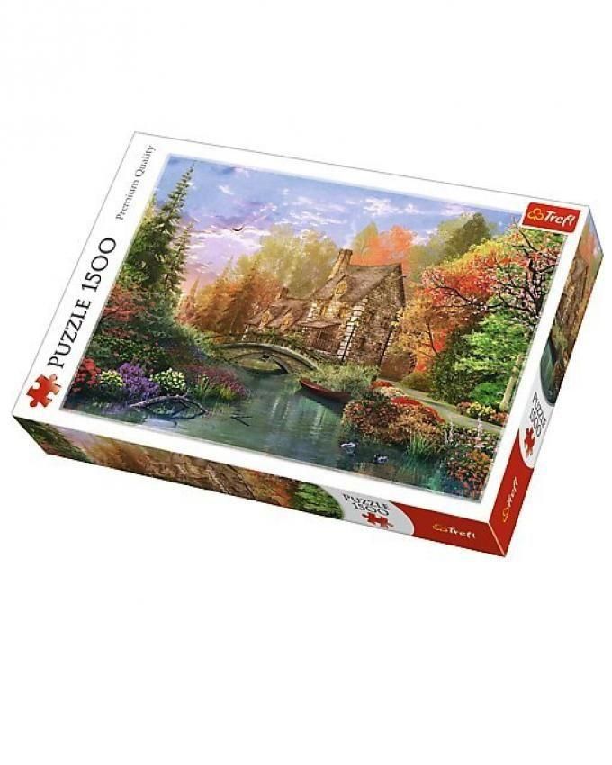 Trefl Puzzle 26136 Cottage By The Lake Puzzles - 1500 Pcs