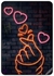 غطاء حماية بتصميم فتاة تفرقع أصابعها وقلوب حب لجهاز آي باد ميني الجيل الرابع/الخامس متعدد الألوان