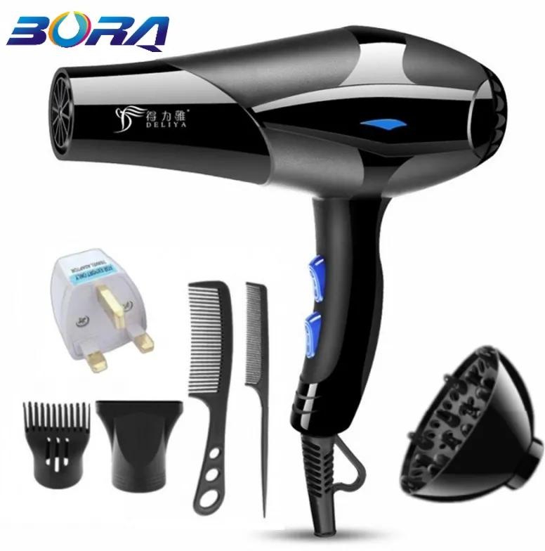 2200W Hair Dryer Professional Blowers Blow Dryer Low Noise Hot And Cold Wind Styling Tools+6 Gifts