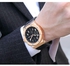 Baogela Men's Chronograph Quartz Wrist Watch - Leather Waterproof Wristwatch For Men