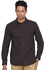 D'Indian CLUB Linen Cotton Men's Full Sleeve Casual Black with Print Shirt Size XXL