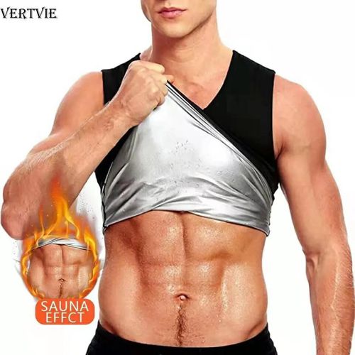 Sauna Vest for Men Sweat Tank Top Pullover Workout Shirt Waist Trainer