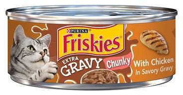 Friskies Chunky With Chicken In Savory Gravey Multicolour 156grams