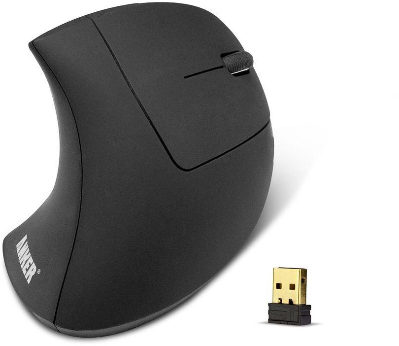 Vertical Mouse for PC by Anker, Wireless, Black, 98ANWVM-UBA