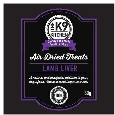 The K9 Kitchen Lamb Liver Air Dried Dog Treats
