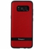 For Samsung Galaxy S8 G950 - IPAKY Hybrid Leather Coated PC Back Plate / TPU Frame Protective Back Casing - Red