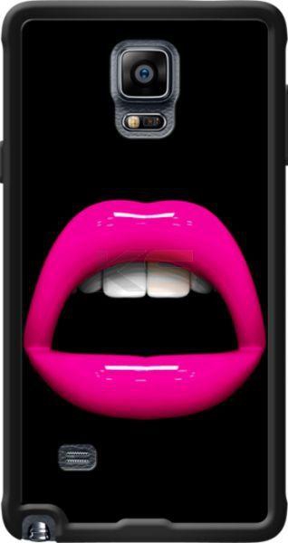 Samsung Galaxy Note 4 Hard Back Case Cover LIPS 3D PINK BY J and J MOATTI