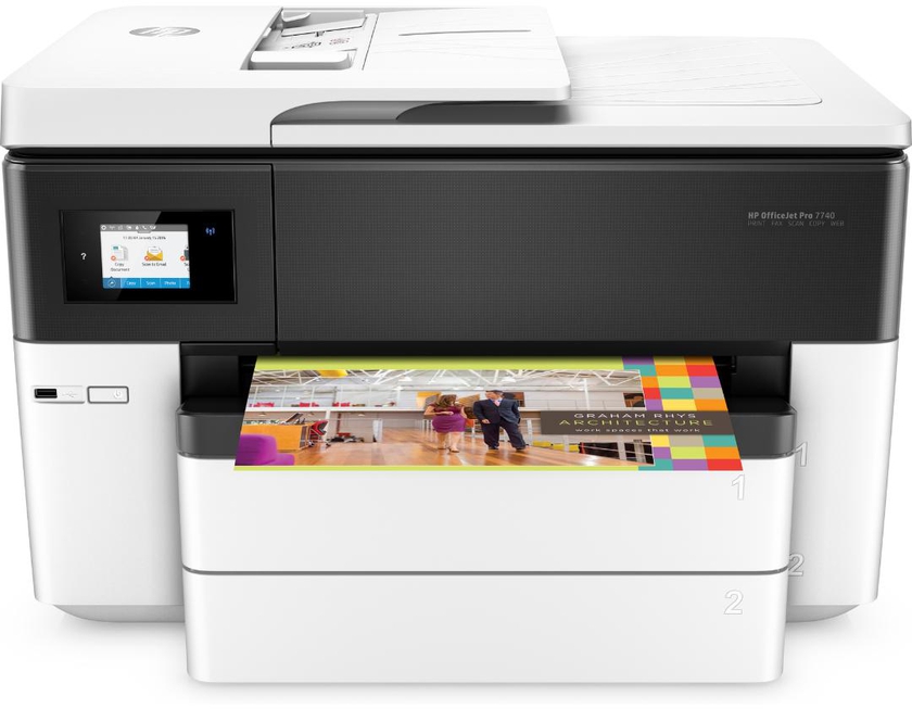 Hp Officejet Pro 7740 Wide Format All-in-one Printer- G5j38a