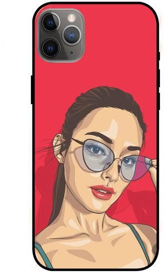 iPhone 11 Pro Protective Case Cover Smart Protective Series for iPhone 11 Pro Girl Wearing Glasses