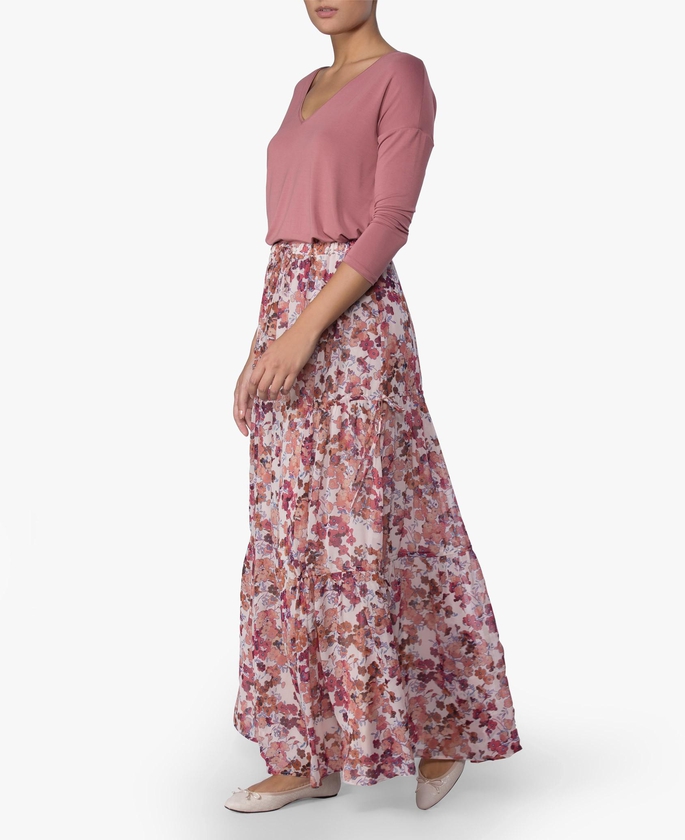 Floral Long Skirt