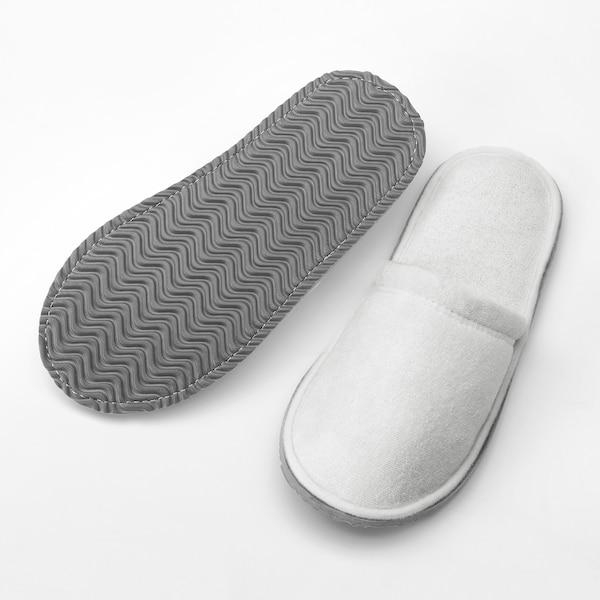 TÅSJÖN Slippers, white, S/M - IKEA