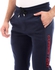 Izor Fleece Comfy Sweatpants With Side Stitched - Navy Blue