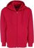 Kids Boys Girls Unisex Cotton Hooded Sweatshirt Full Zip Plain Top (RED, 12-13 YEARS)