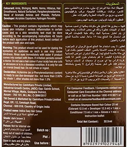 Indica Easy Hair Color Dark Brown,  (Pack of 1) price from amazon in  UAE - Yaoota!