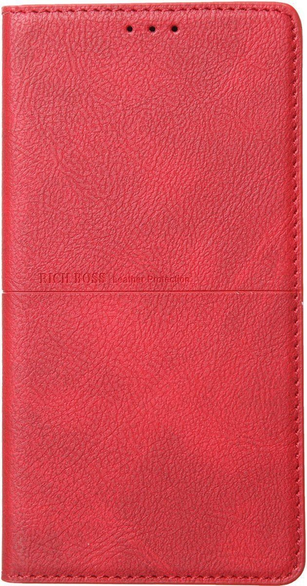 Samsung Galaxy A30 / A20 Rich Boss Leather Flip Wallet Case - Red