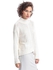Bebe 60R9H1019600 Turtle Neck Crop Pullover Top for Women - Off White
