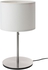 RINGSTA / SKAFTET مصباح طاولة - أبيض/طلاء - نيكل 56 سم