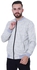 Activ Self Patterned White Zipped Sweatshirt