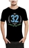 Ibrand S718 Unisex Printed T-Shirt - Black, Medium