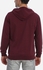 Andora Solid Zip Up Sweatshirt - Dark Red