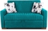 Get Aldora Emza Sofa Bed, Two Seats, 140x80x85 Cm - Turquoise with best offers | Raneen.com