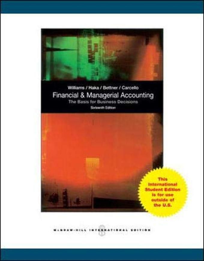 Mcgraw Hill Financial And Managerial Accounting ,Ed. :16