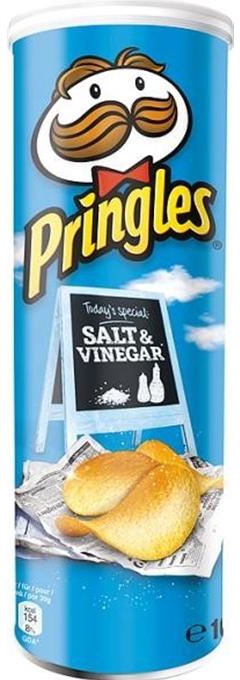 Pringles Salt & Vinegar Chips - 165 g
