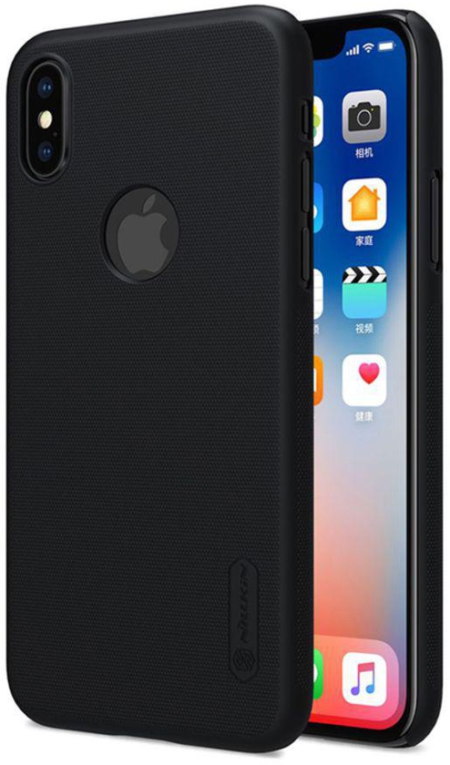 Super Frosted Shield Case Cover With Screen Protector Apple iPhone X Black