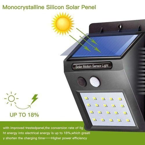 Universal 20 LED Solar Power Motion Sensor Wall Light Outdoor Waterproof Garden Park Lamp