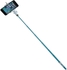 Carbon Fiber Bluetooth Selfie Stick Monopod for Samsung smartphones - Blue