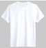 Men's Plain Round Neck T-Shirt- White