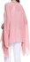 Sunset Blouse Sleeve Solid Chiffon Cover Up Solid - PINK