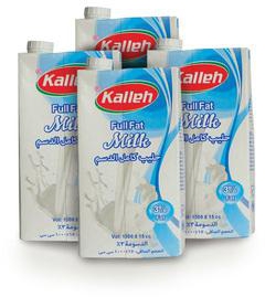 Kalleh Full Fat Milk 4 x 1Litre