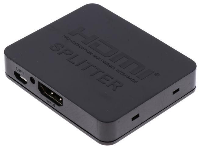 1080P 3D Mini 2Port HDMI Splitter Switcher 1 In 2 Out Distributor