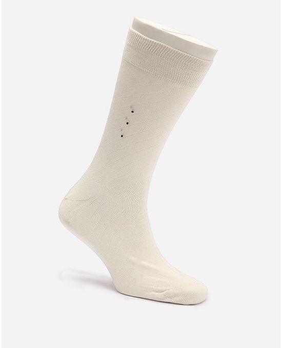 Diamond Solid Socks - Off white