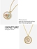 Seoulsenztury Designer Series Mother Of Pearl Letter Circle Pendant (G)