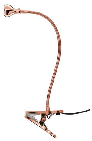 JANSJÖLED wall/clamp spotlight, copper-colour