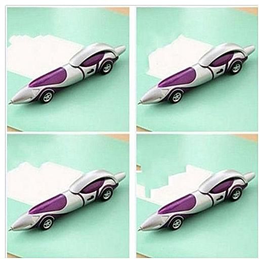 2 Pcs Fashion Fancy Creative Design Race Car Roadster Shaped Ballpoint Pen Gift 