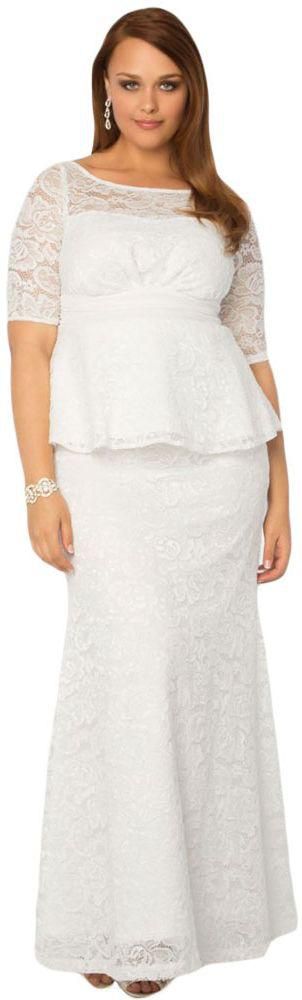 White Mixed Special Occasion Dress For Women