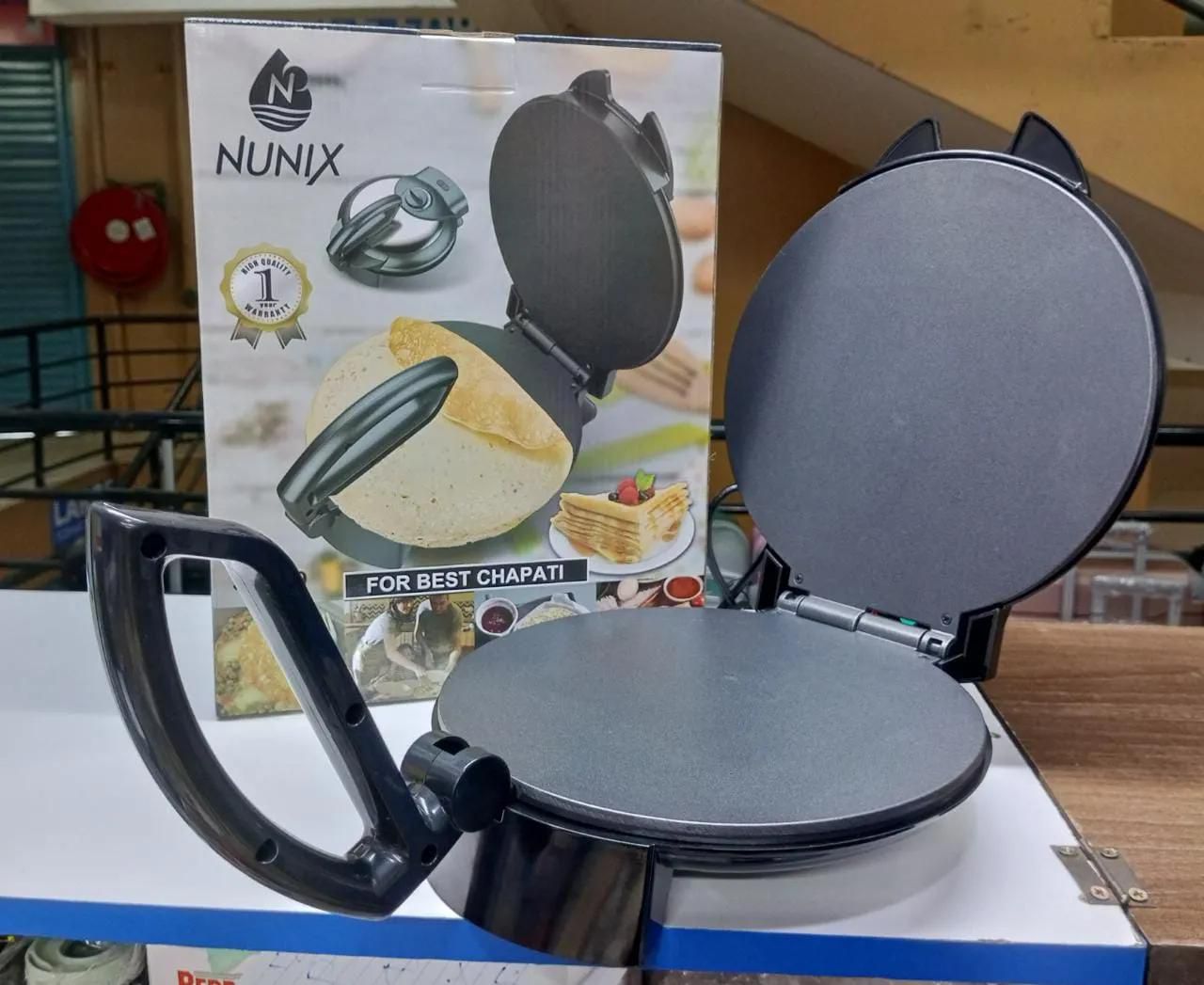 SPECIAL OFFER FOR TODAY ONLY!!!!NUNIX CHAPATI MAKER / ROTI MAKER NON STICK BAKING PLATE Black 1 Piece