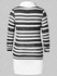 Plus Size Buttoned Striped Mini Dress - L